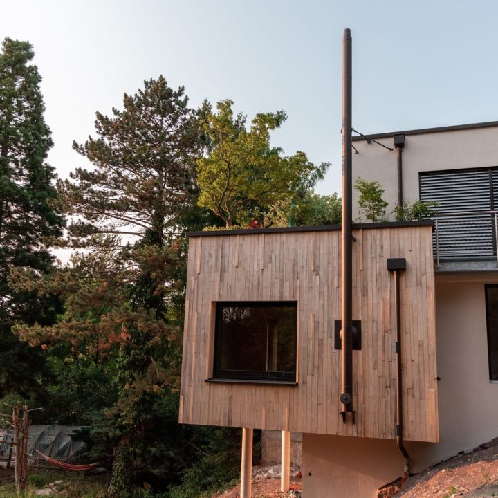 Der Anbau in Form von einem Holzmassivhaus als Proof of Concept