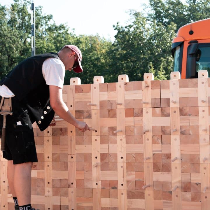 Pavillon für zirkuläres Bauen auf dem Gelände der Urban Tech Republic