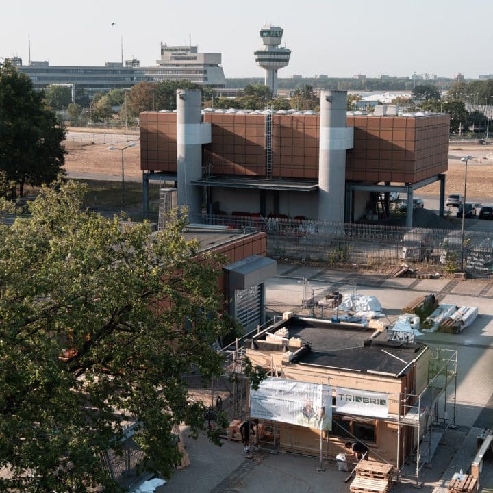 Pavillon für zirkuläres Bauen auf dem Gelände der Urban Tech Republic