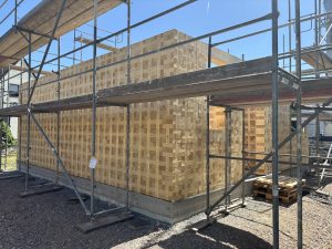 Anbau in Bad Dürkheim, realisiert mit dem TRIQBRIQ Massivholzsystem